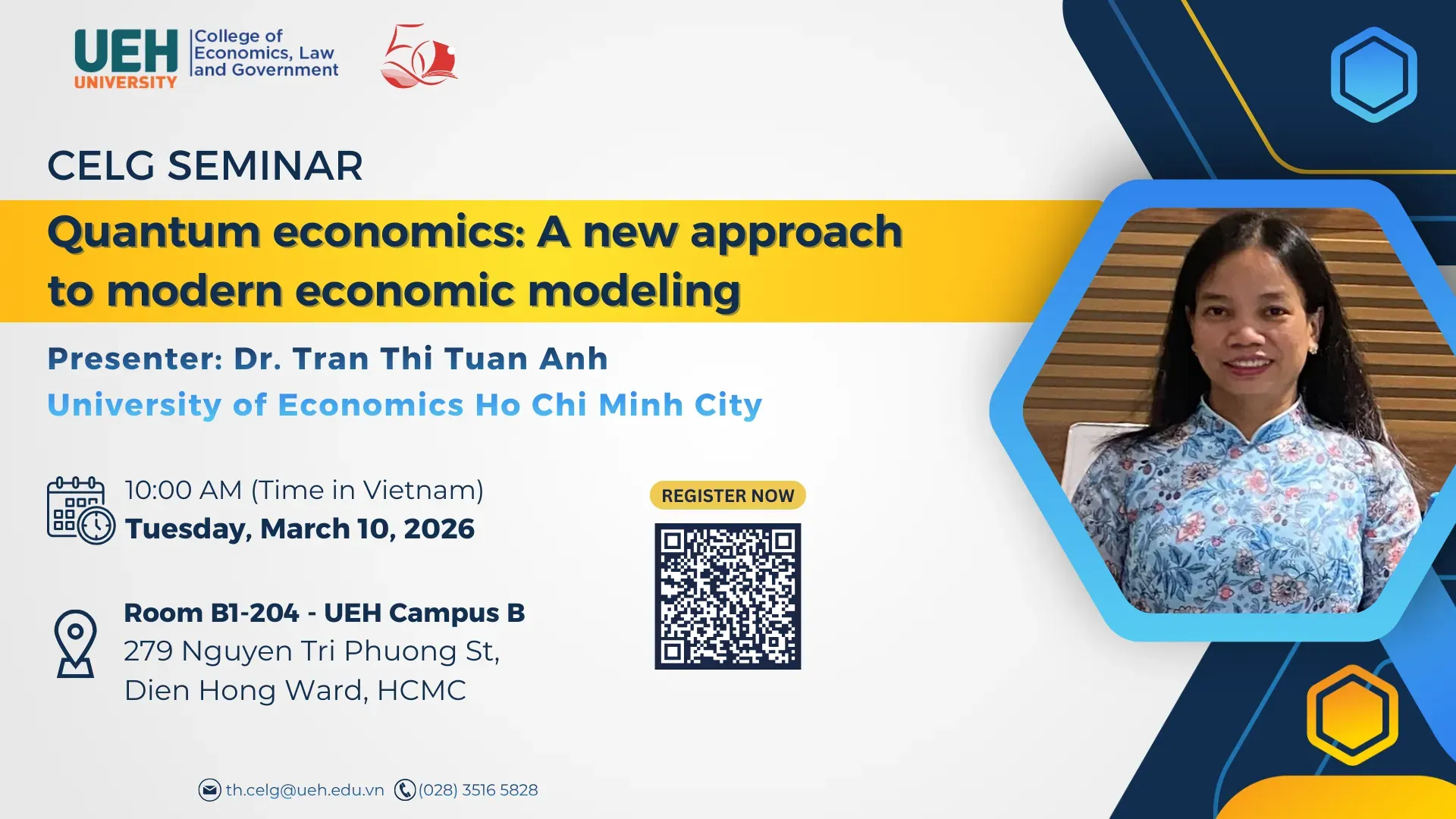 [10/3/2026 - CELG Seminar] - Quantum economics: A new approach to modern economic modeling