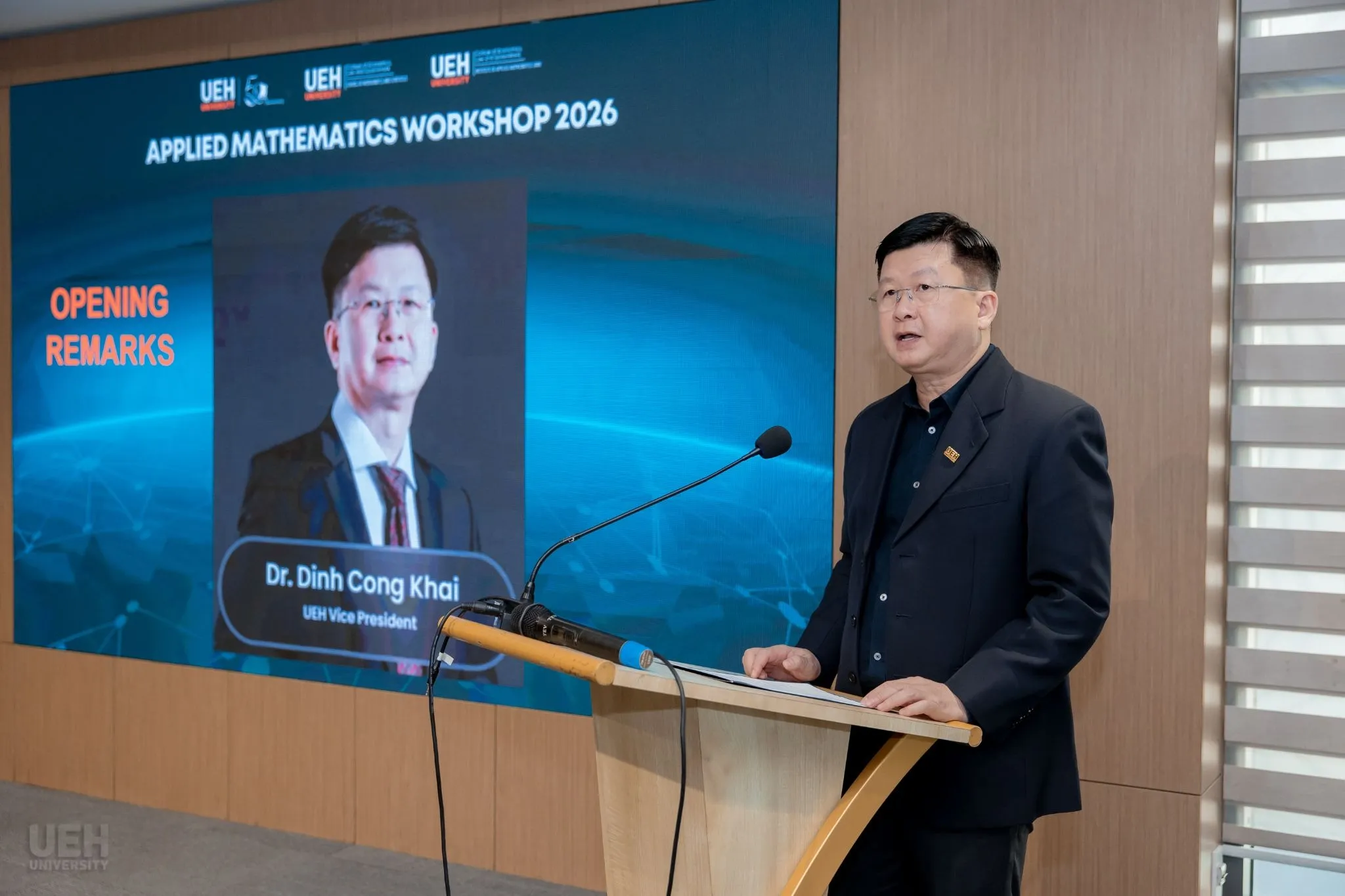 Workshop on Applied Mathematics 2026: Kết nối học thuật quốc tế, thúc đẩy nghiên cứu Toán ứng dụng tại UEH