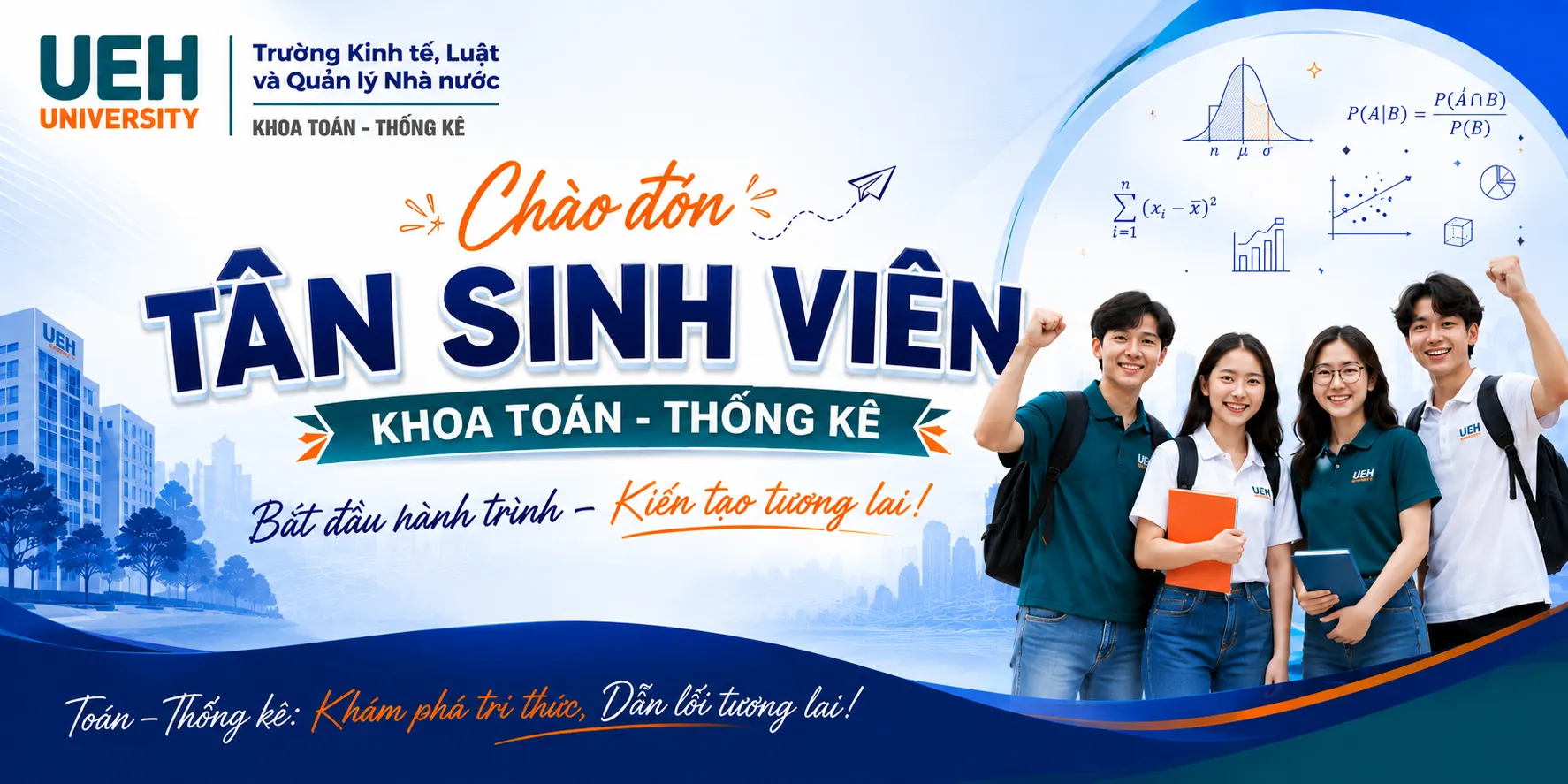 Thư mời tham dự Lễ Chào đón Tân sinh viên K51 Khoa Toán - Thống kê