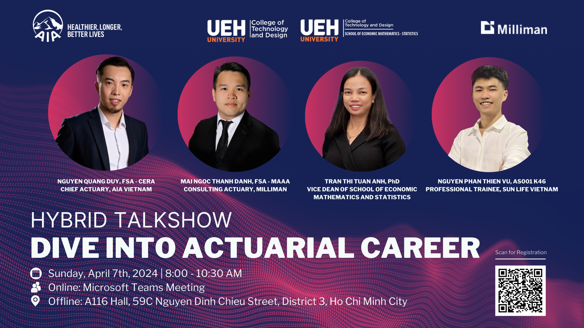 Thông báo mở link đăng ký tham gia TALKSHOW DIVE INTO ACTUARIAL CAREER SEASON 2