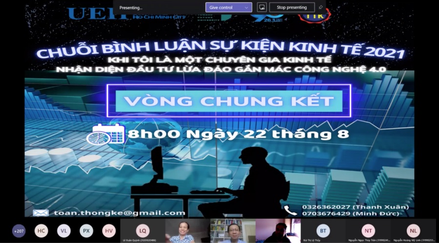 Vòng chung kết cấp Khoa: Chuỗi bình luận sự kiện kinh tế 2021: “Nhận diện đầu tư lừa đảo gắn mác công nghệ 4.0” 