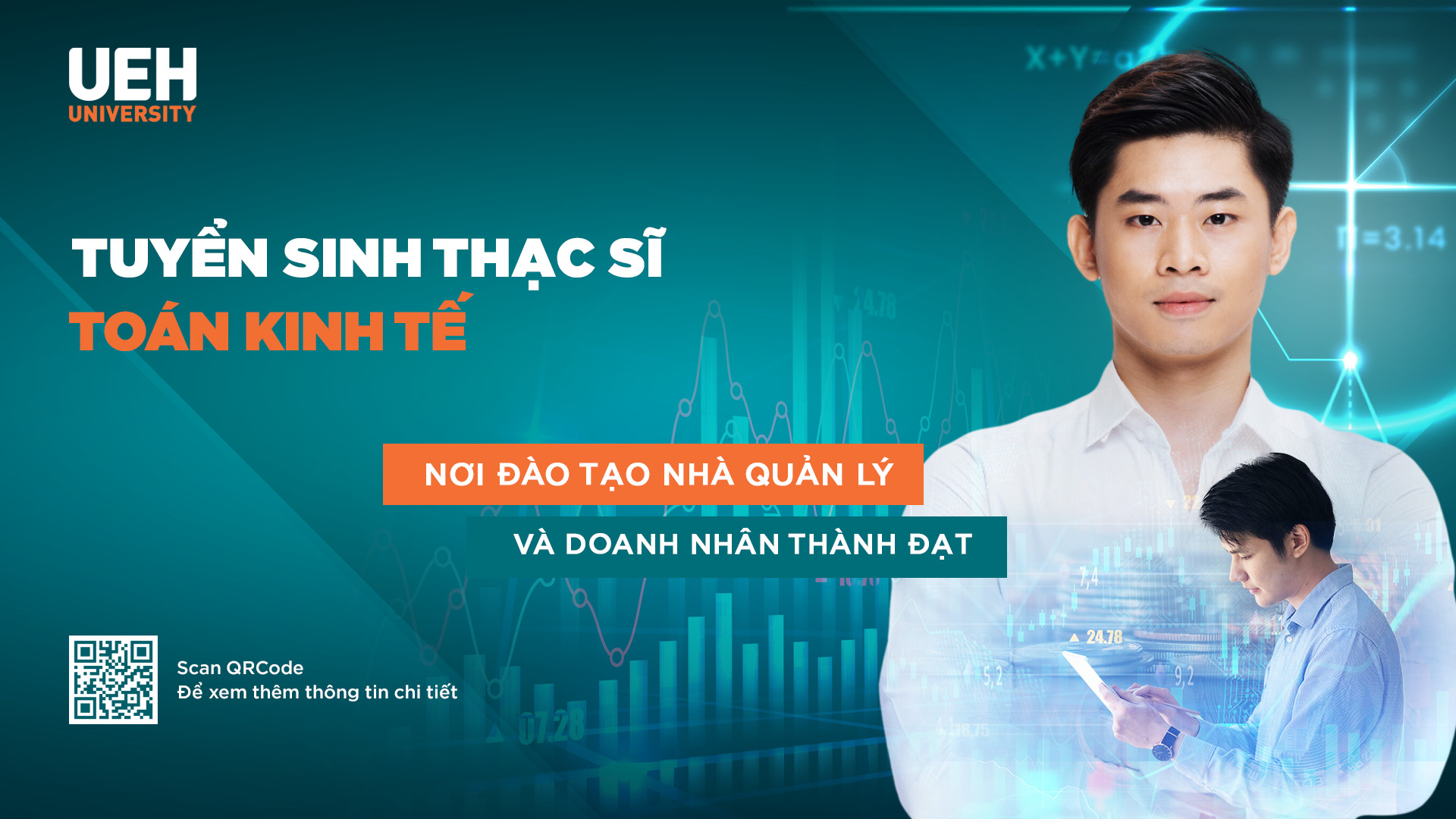 Tuyển sinh chương trình đào tạo thạc sĩ Toán kinh tế (Master of Mathematical economics) tại UEH - năm 2023